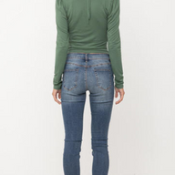 Forest Green Tie Top