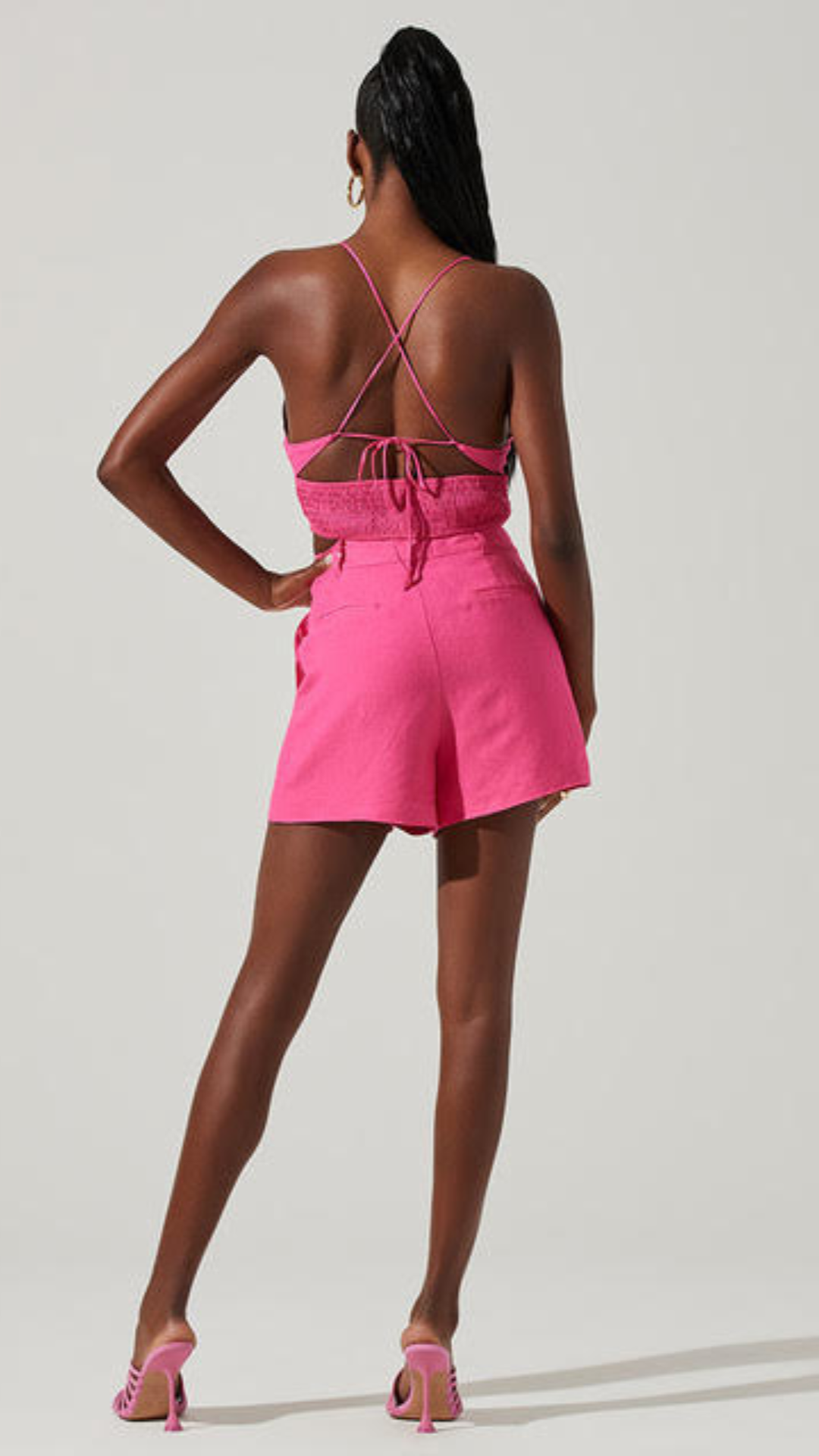 Bubble Gum Pink Crop