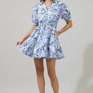 Francine Toile Button Down Mini Dress