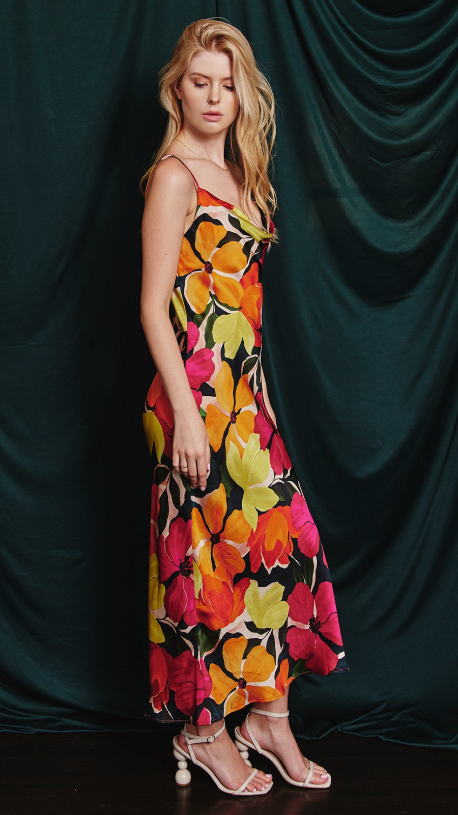 Fuchsia Floral Dress