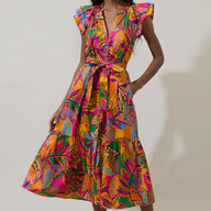 Floral Dynamite Midi Dress