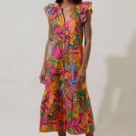 Floral Dynamite Midi Dress