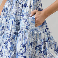 Francine Toile Button Down Mini Dress