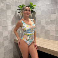 Beach Vacation One Piece Swimsuit