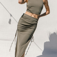 Olive Maxi Skirt