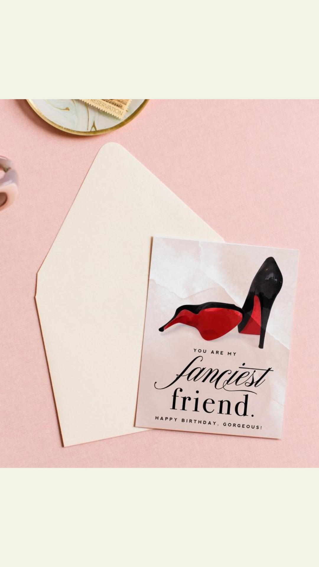 Fanciest Friend Birthday Greeting Card - Red Bottom Heels