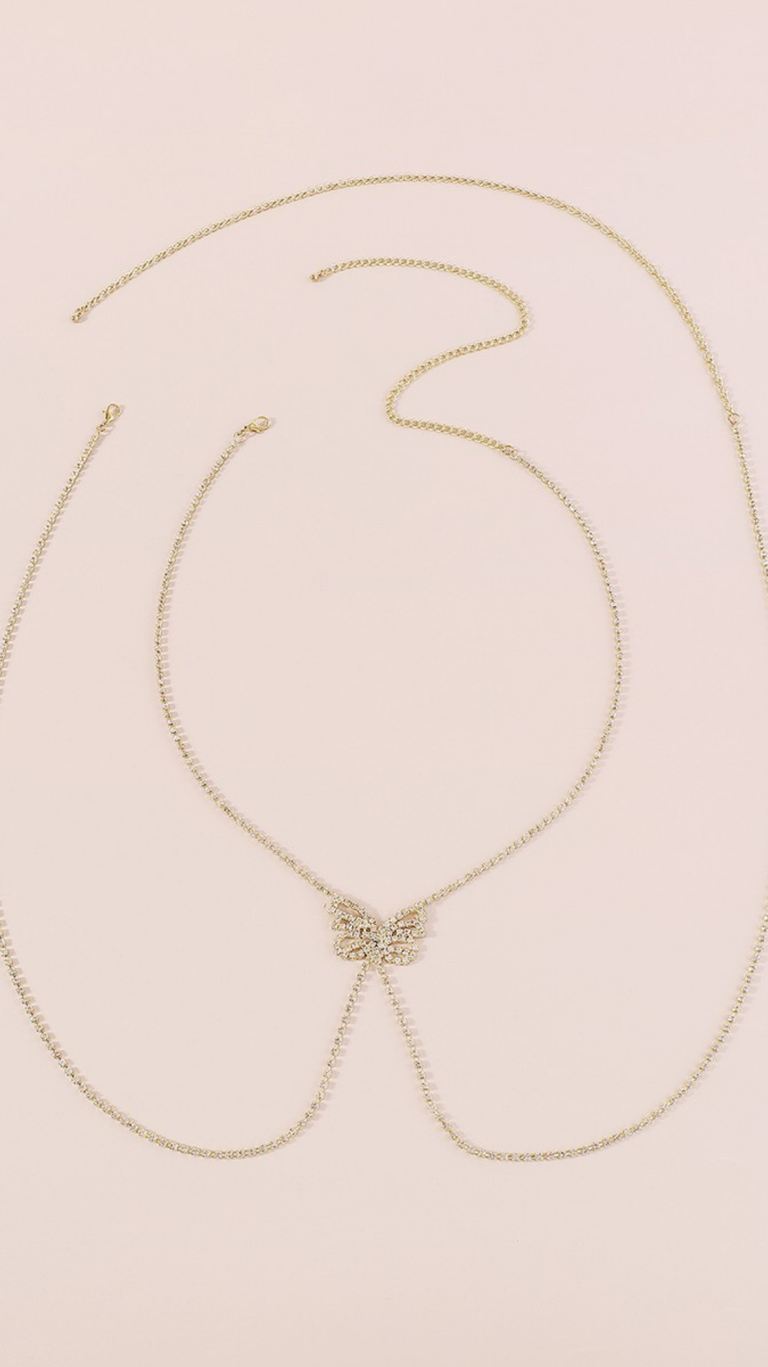 Gold Butterfly Body Chain
