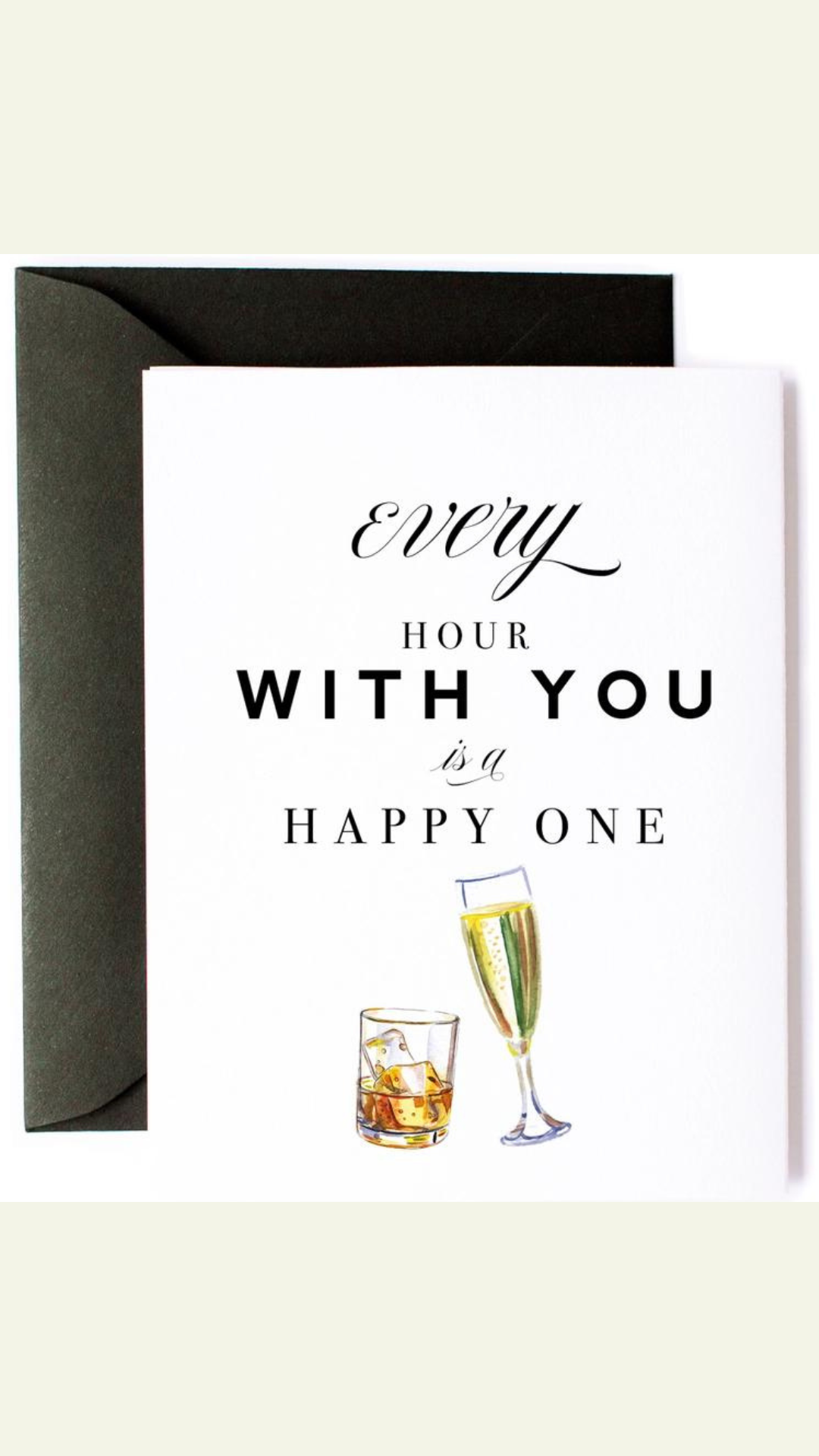 Happy Hour, Love Card & Anniversary Greeting Card