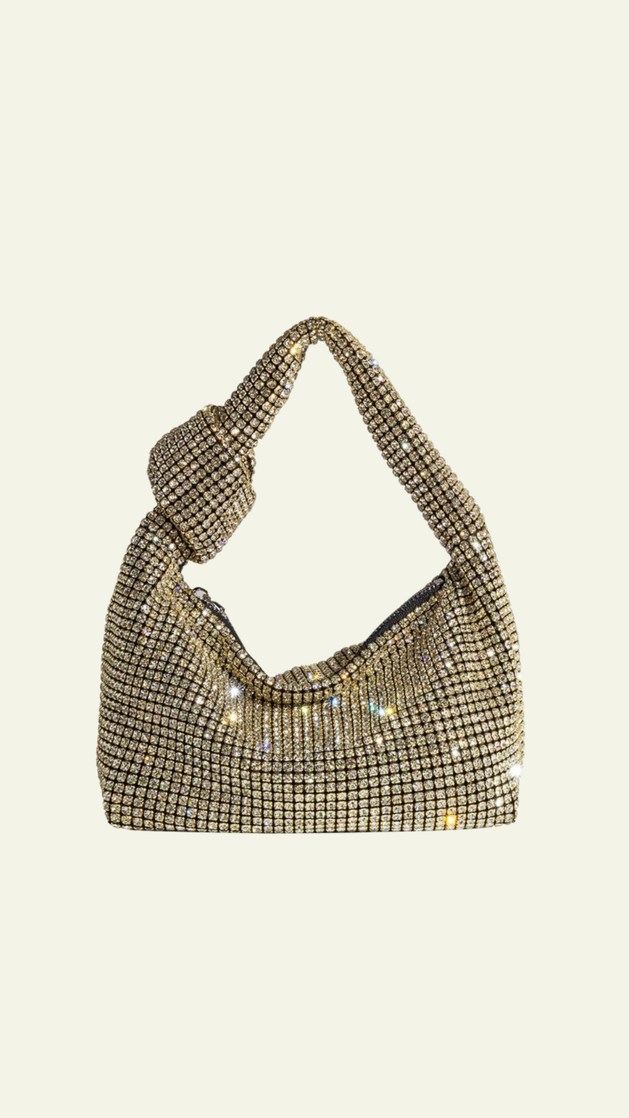 Reena Small Gold Top Handle Bag
