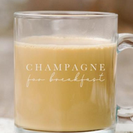 Champagne For Breakfast Glass Mug