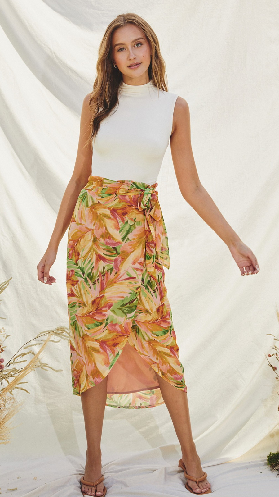 Desert Palm Wrap Skirt