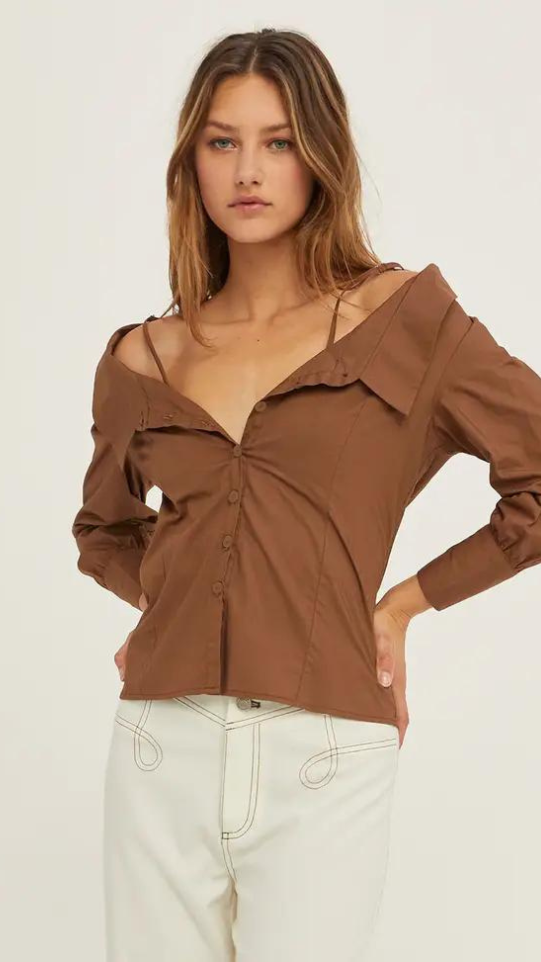 Taupe Blouse