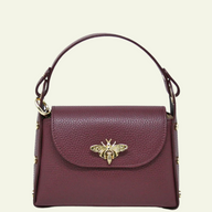 Leather Butterfly Bag Burgundy