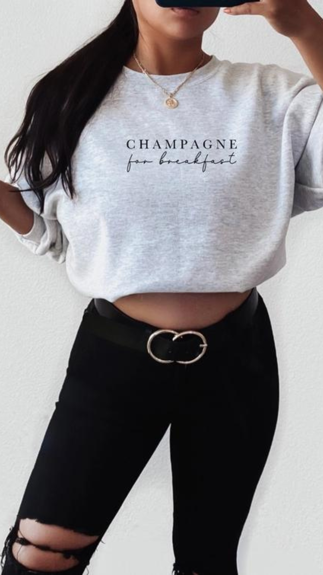 Champagne For Breakfast Sweatshirt