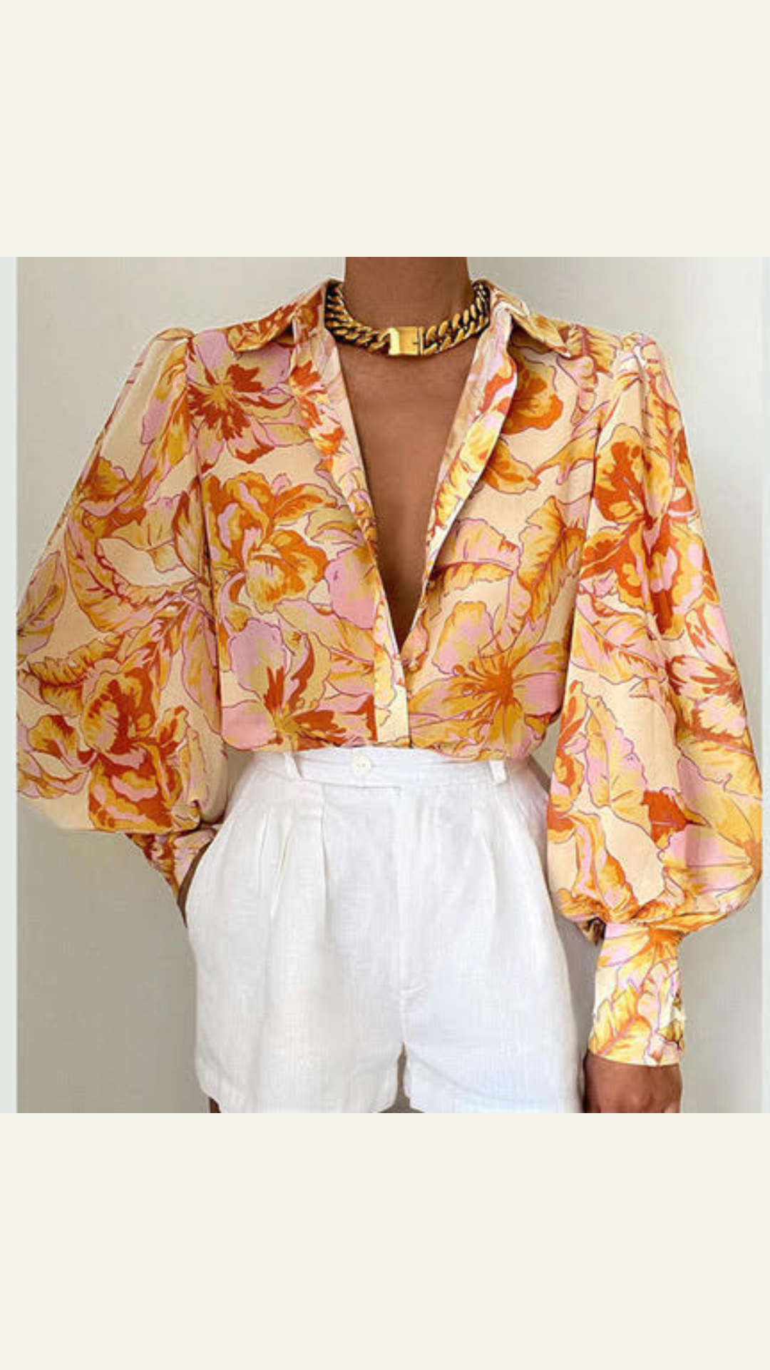 Tropical Flowers Blouse