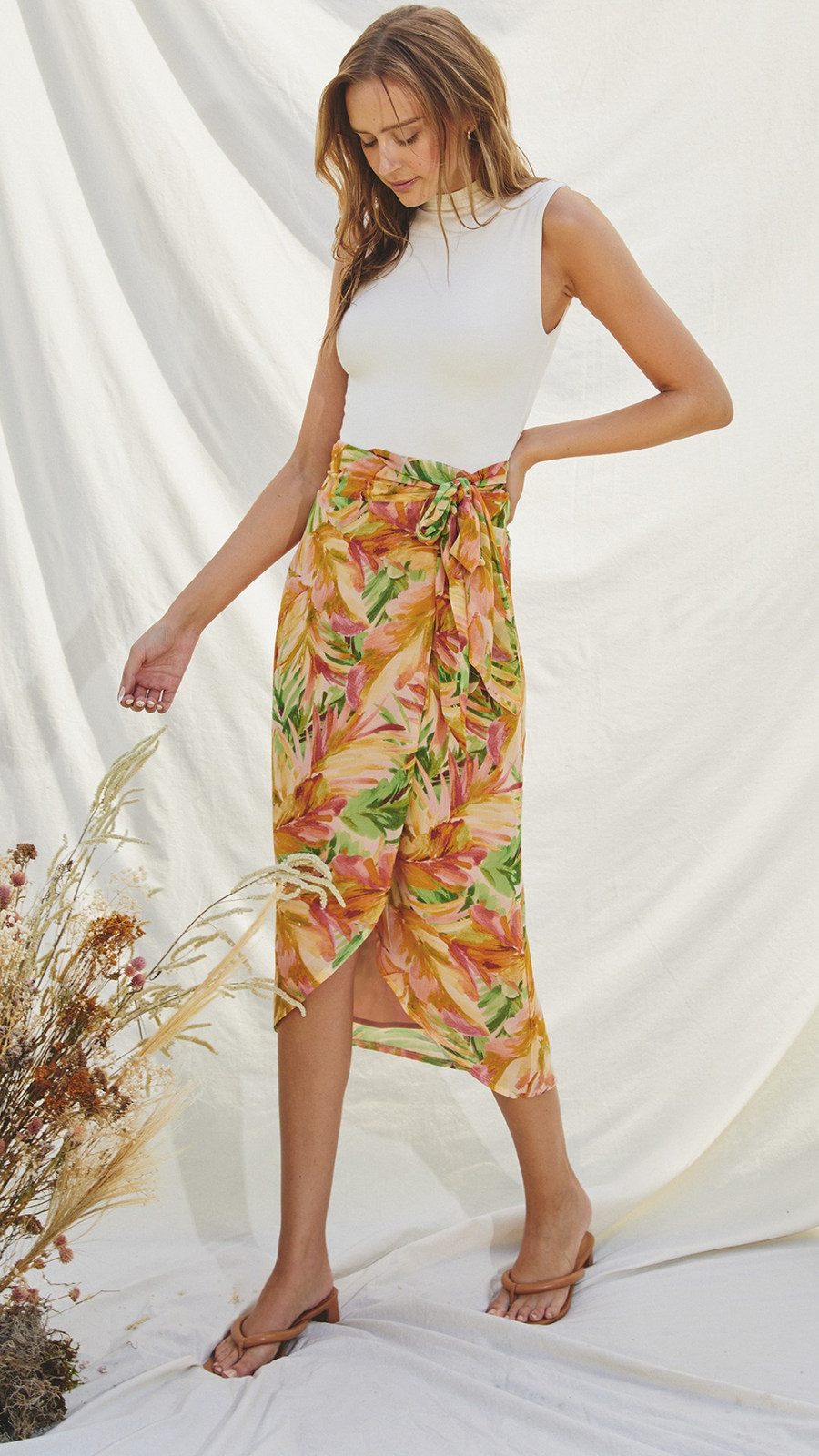 Desert Palm Wrap Skirt