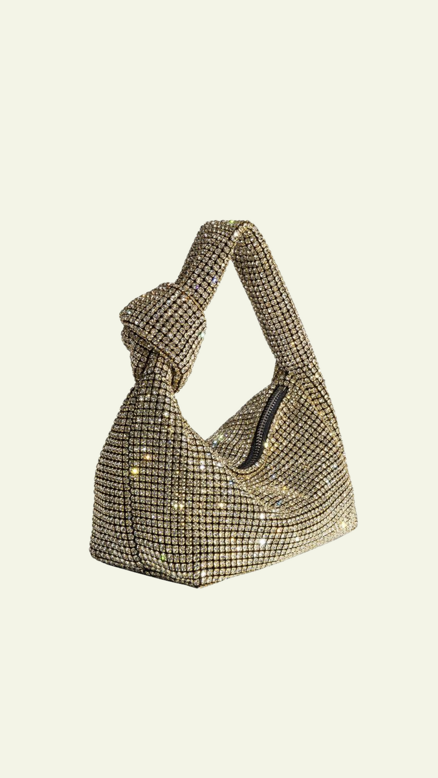 Reena Small Gold Top Handle Bag