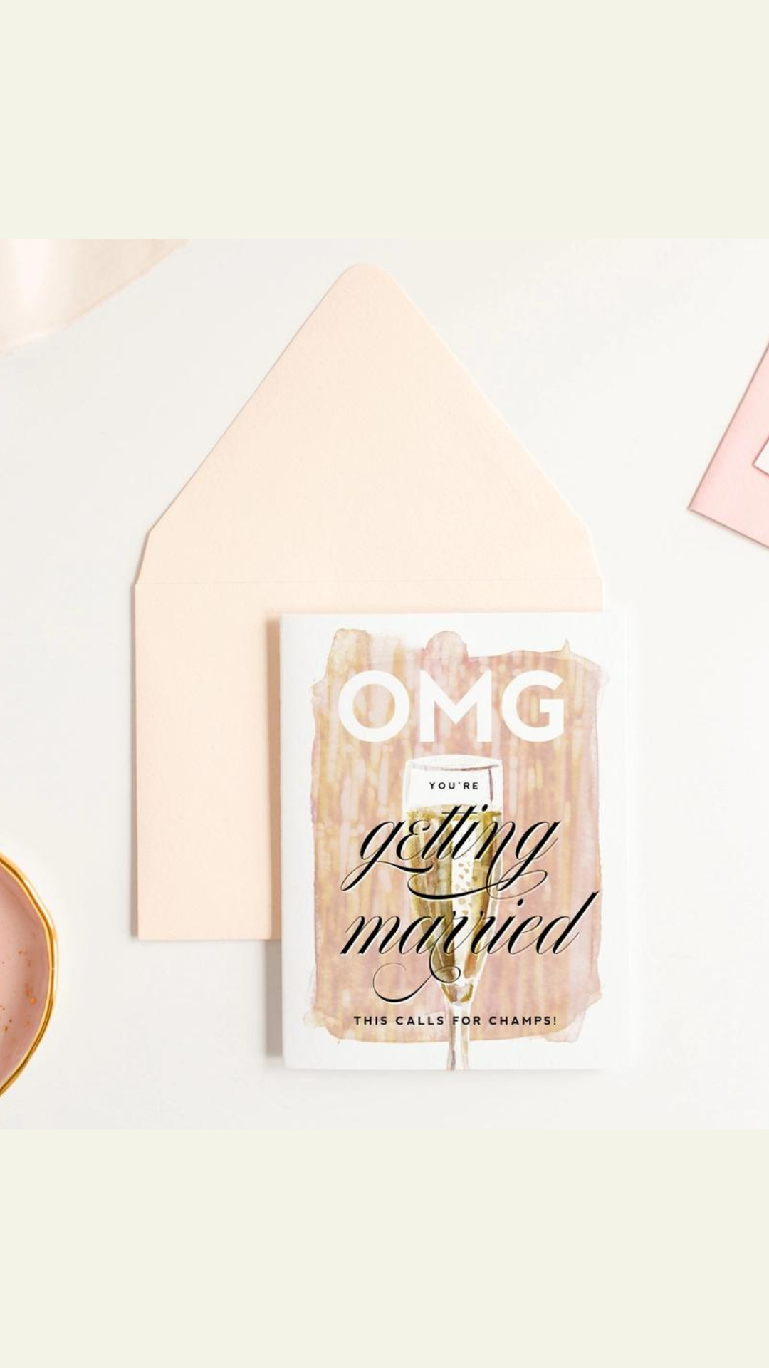 OMG You're Getting Married - Engagement Greeting Card
