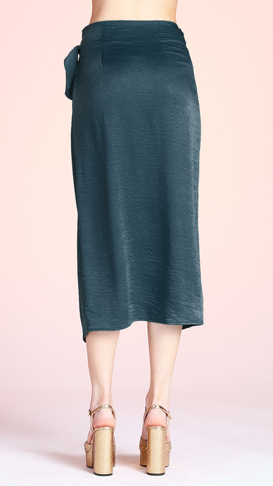 Pine Green Wrap Skirt