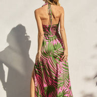 Tropical Adventures Halter Dress