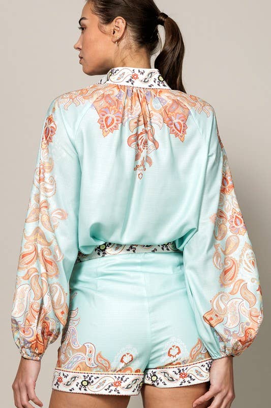 Paisley Printed Blouse