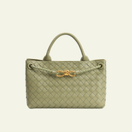 ⁠Woven Leather Tote