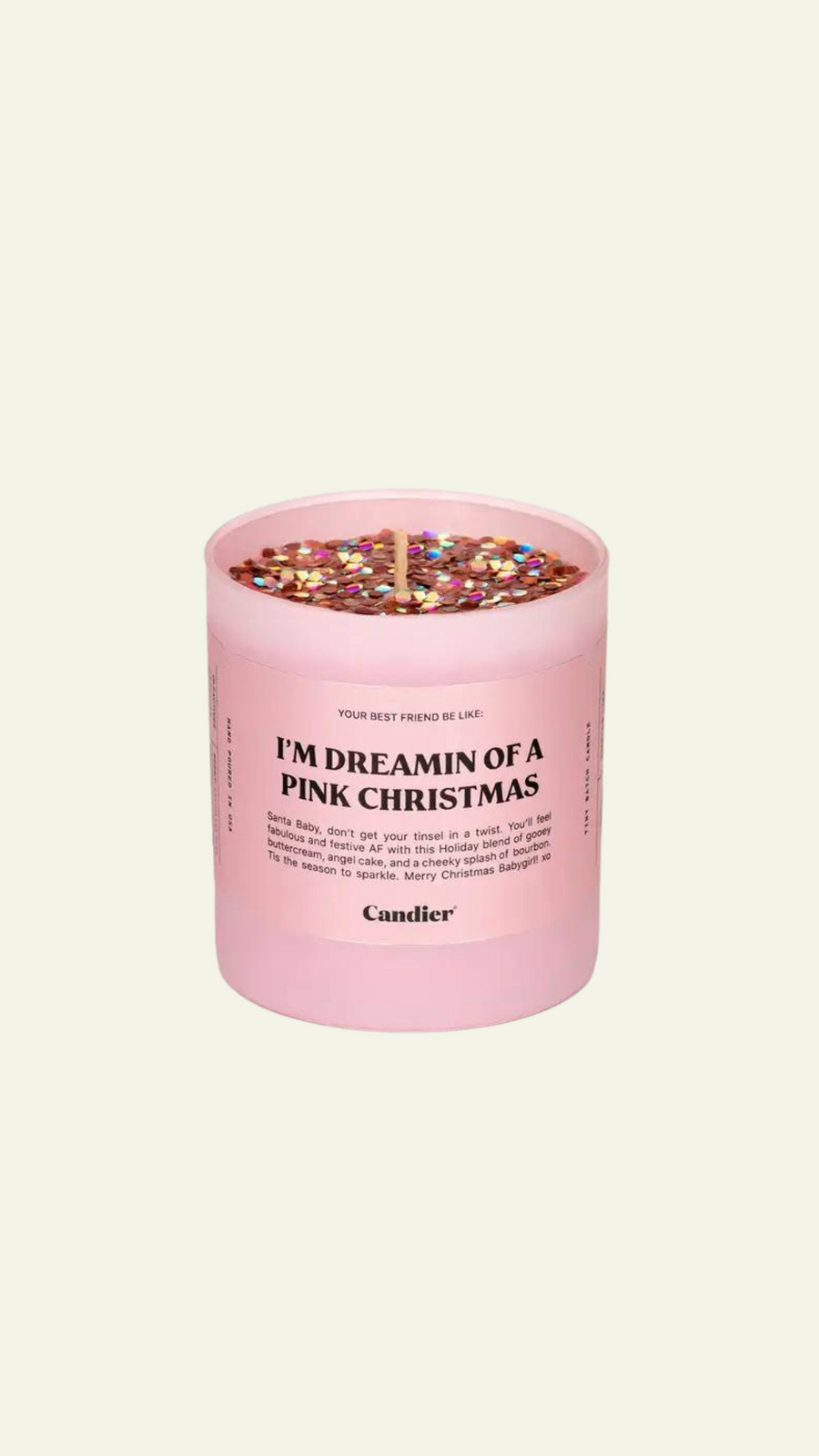I’m Dreaming of a Pink Christmas Candle