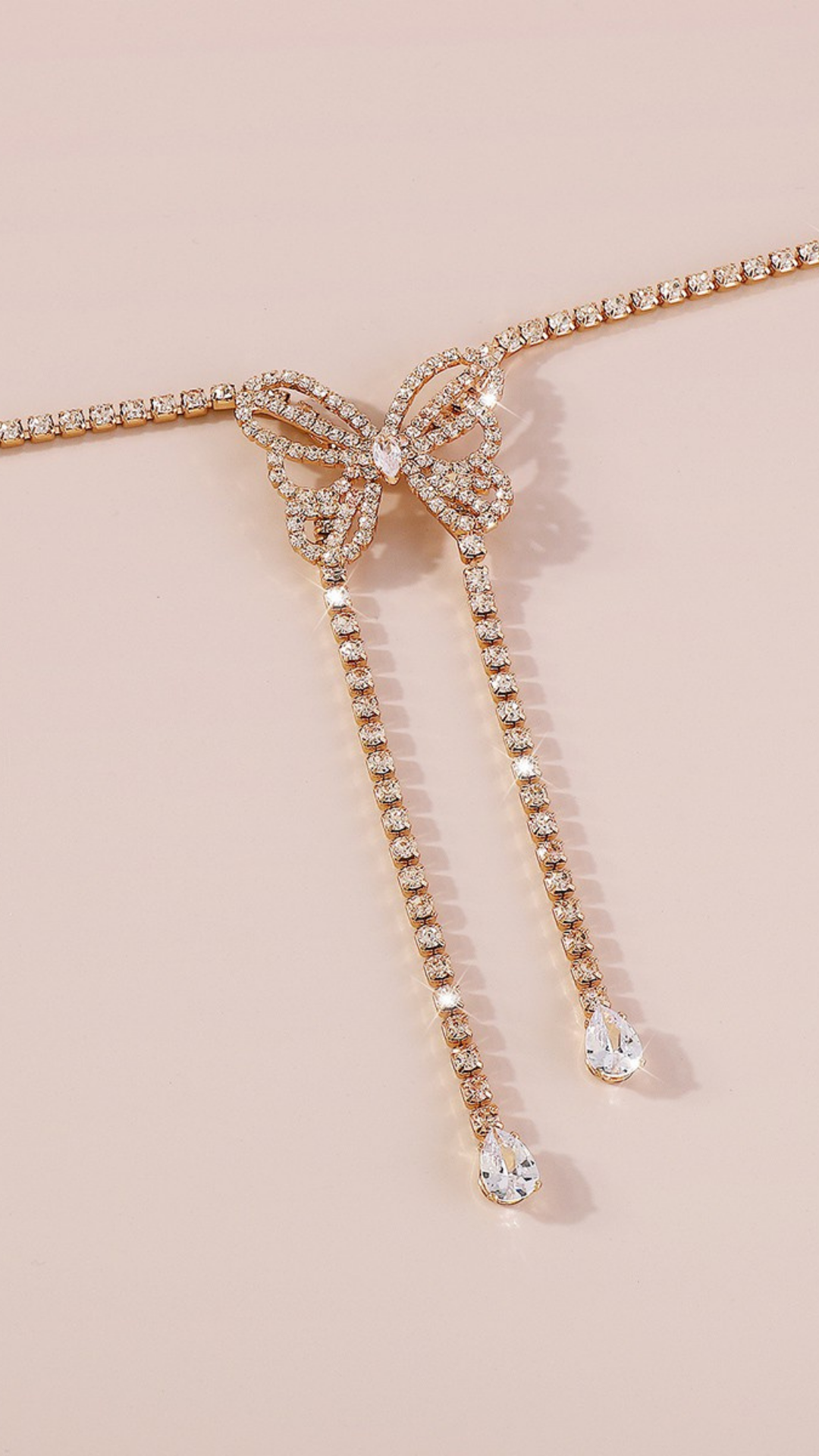 Elegant Tassel Butterfly Necklace