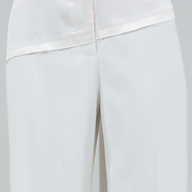 Ivory Satin Pants