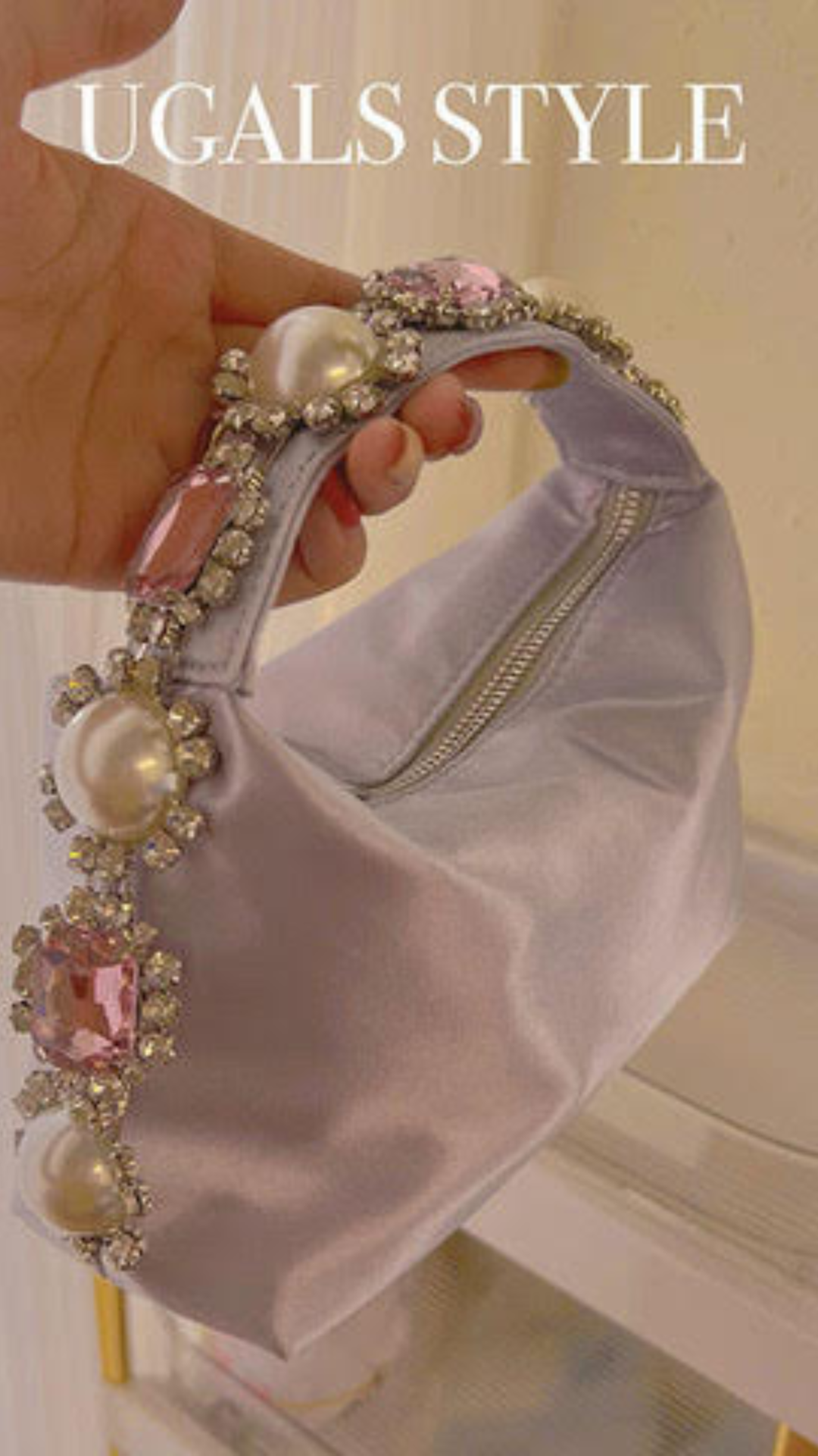 Gems Evening Bag (Silver)