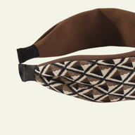 Coffee Geo Pattern Headband