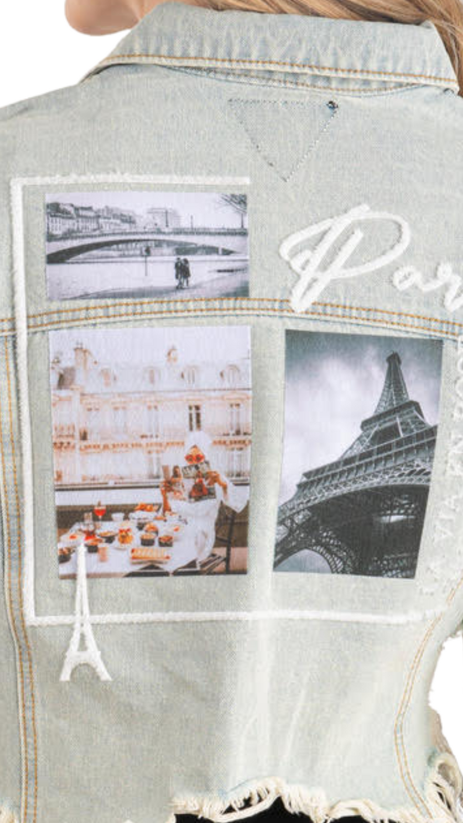Paris Cropped Denim Jacket