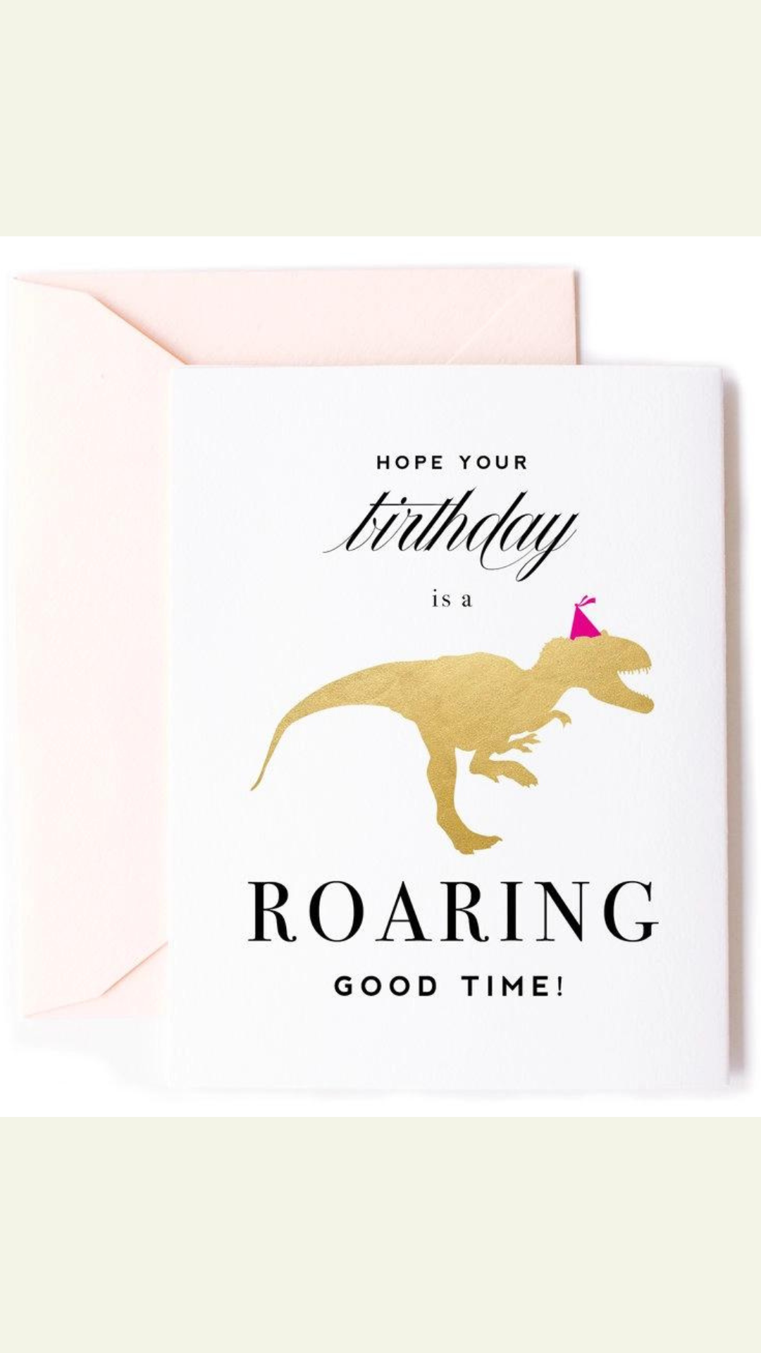 Roaring Good Time, Dinosaur Birthday Greeting Card