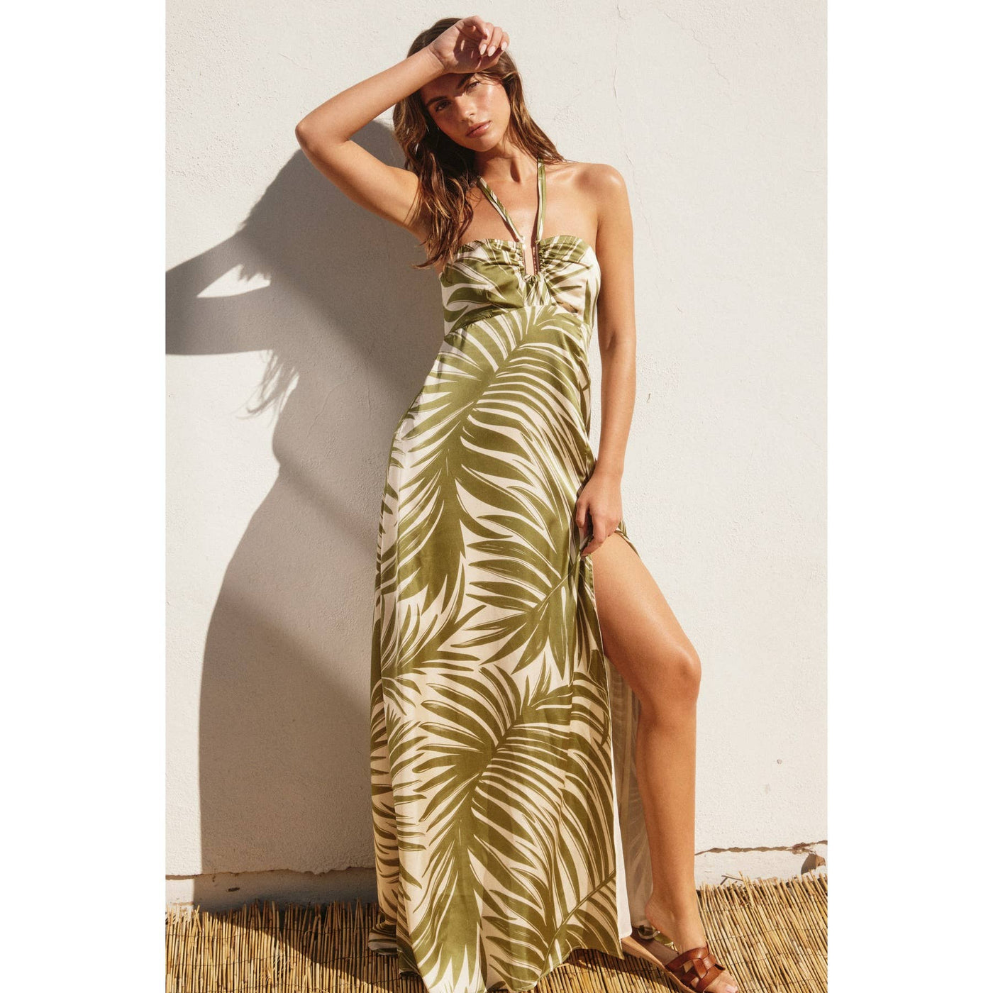 Tropical Adventures Halter Dress