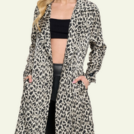 Leopard Trench Coat