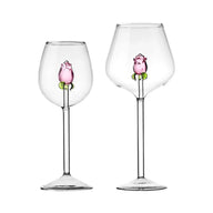 Rose Wine Glass