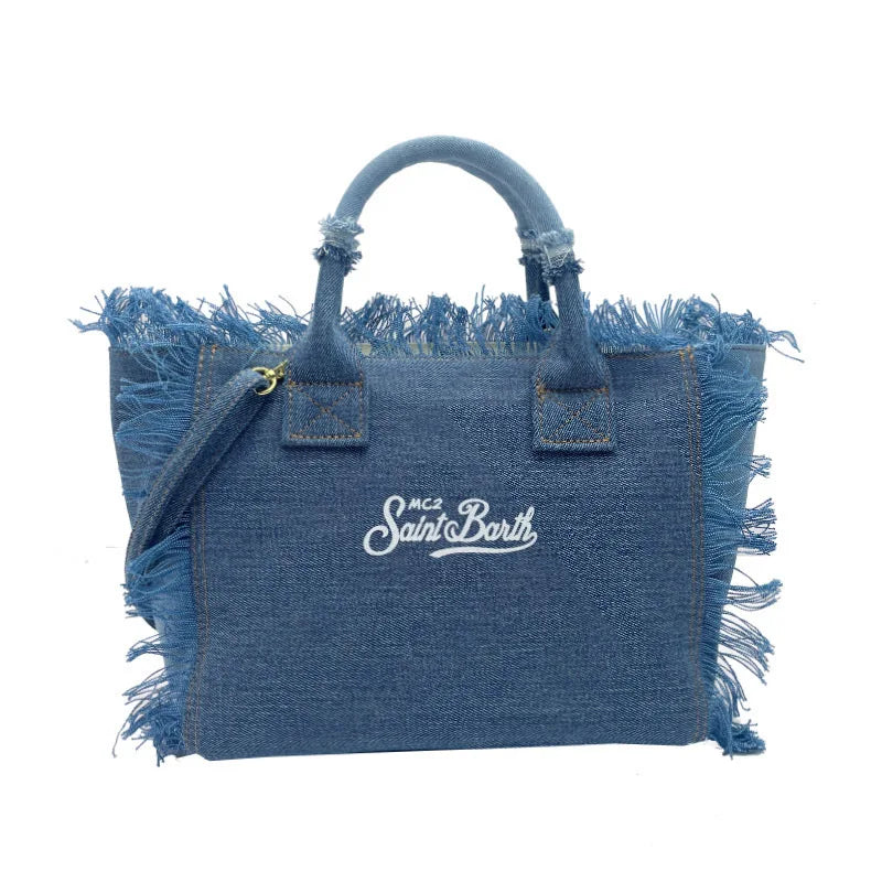 Denim Saint Barth Beach Tote