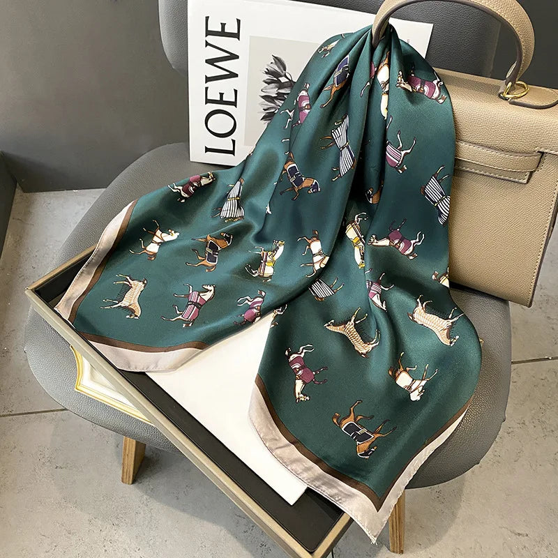 Luxury Horse Printed Scarf