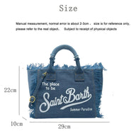 Denim Saint Barth Beach Tote