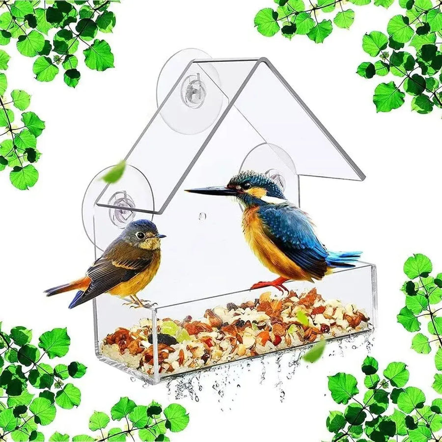 Acrylic Window Bird Feeder