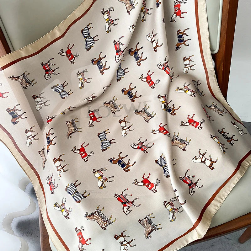 Luxury Horse Print Scarf