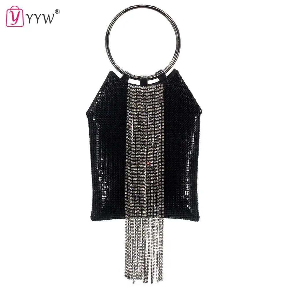 Shiny Tassels Evening Bag