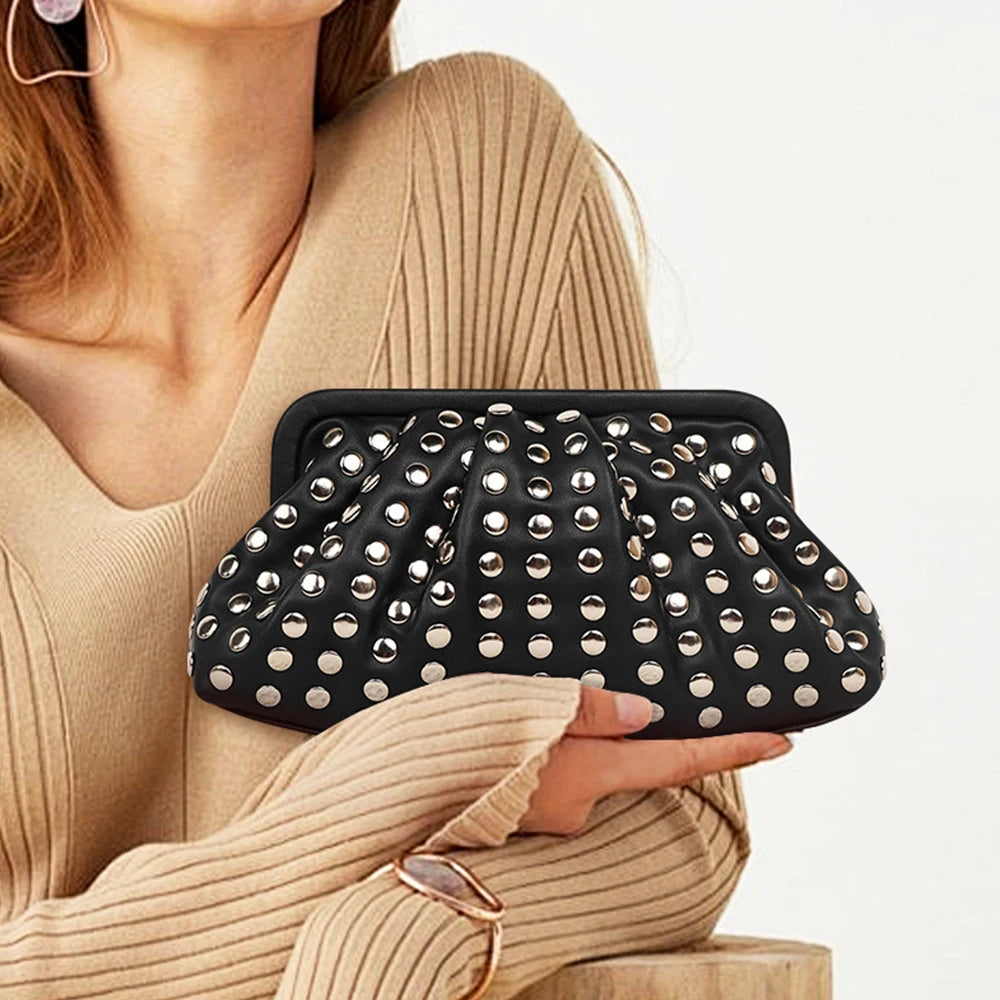 Punk Rivet Pouch Handbag