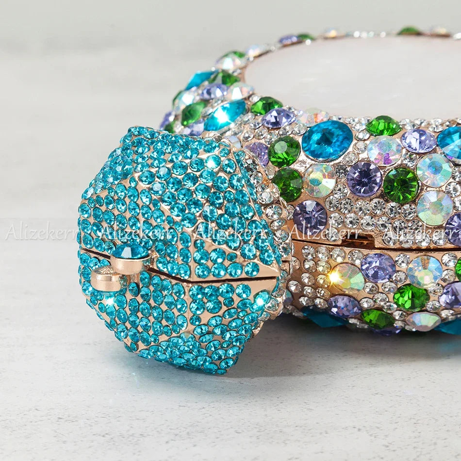 Perfume Bottle Crystal Evening Bag