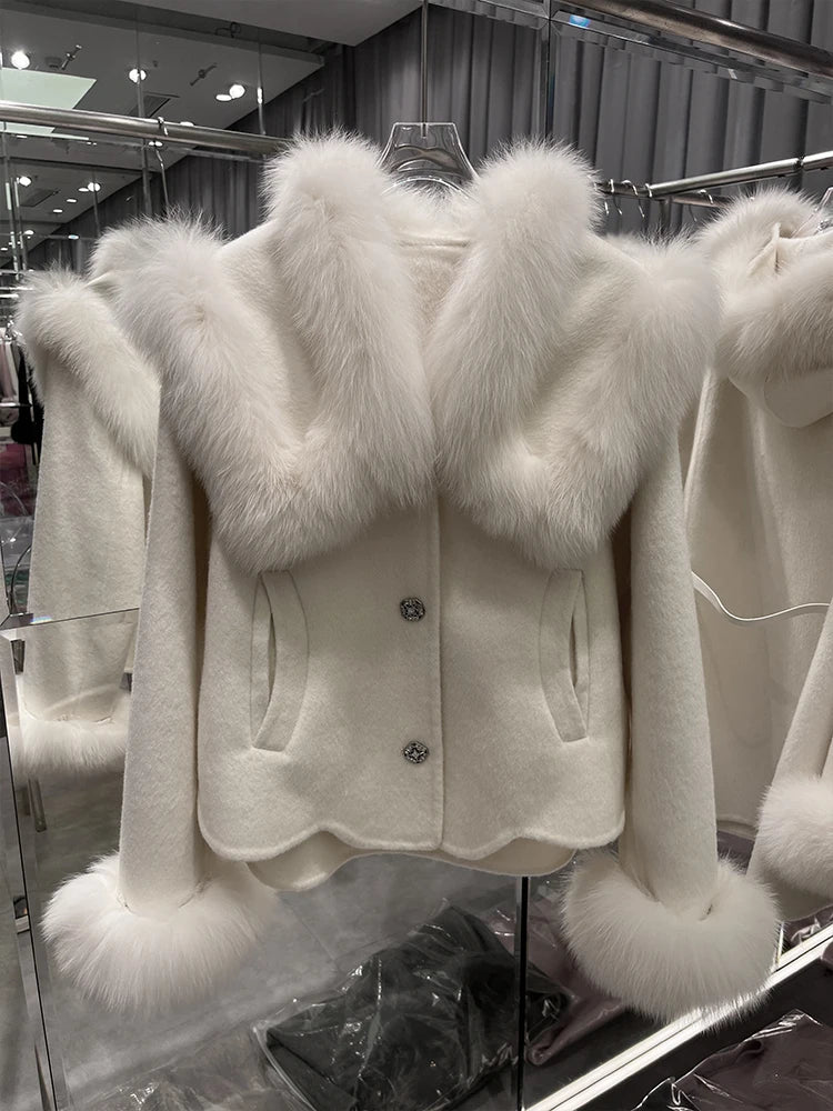 Wool Winter Fur Coat