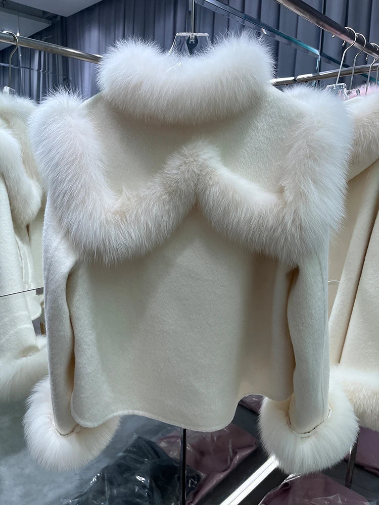 Wool Winter Fur Coat