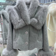 Wool Winter Fur Coat