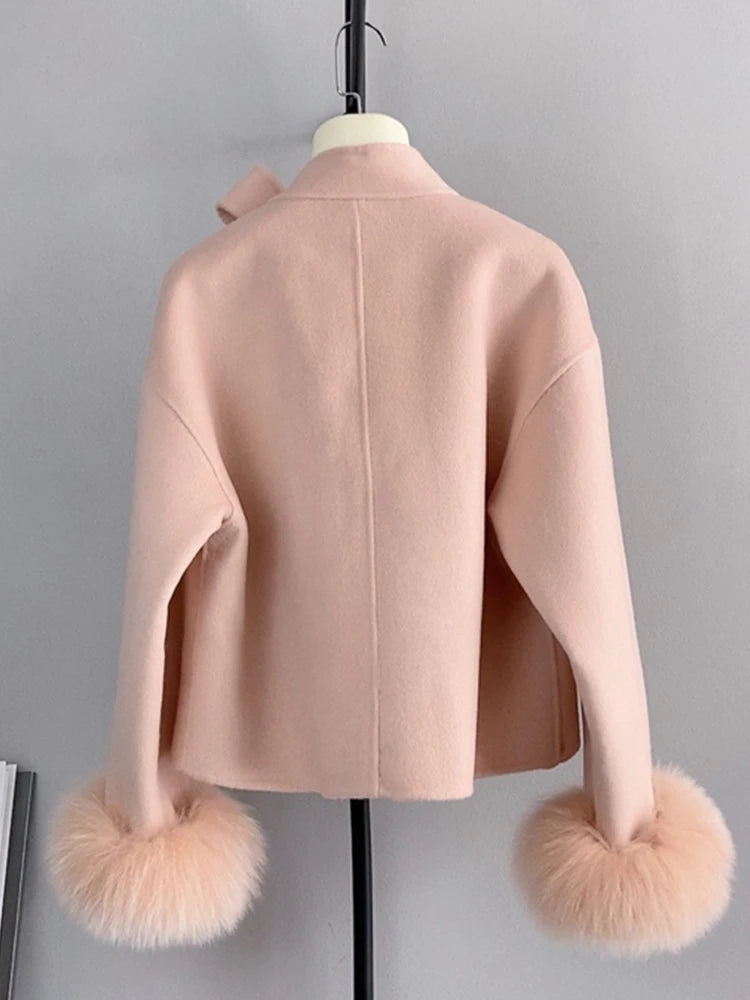 Fur Cuff Coat