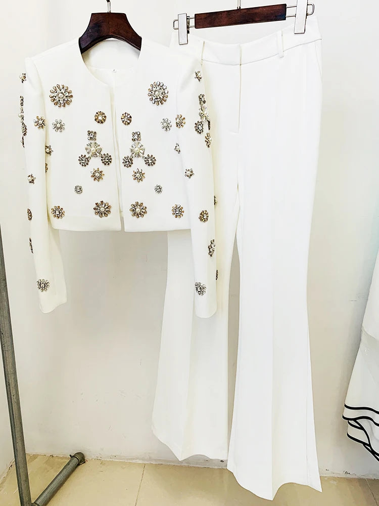 Diamonds & Pearls Jacket & Flare Pant Set