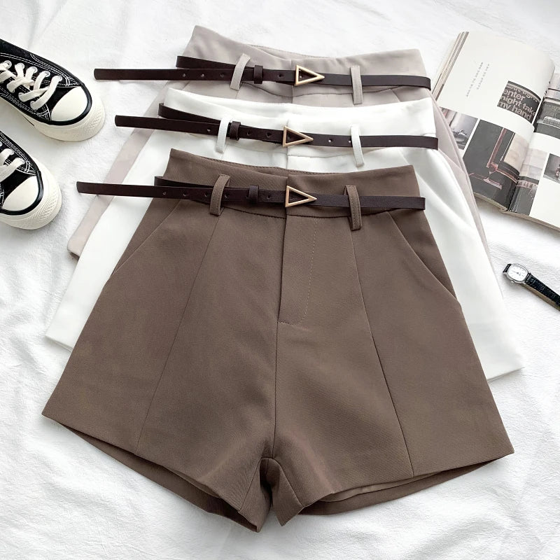 A-Line High Waist Shorts